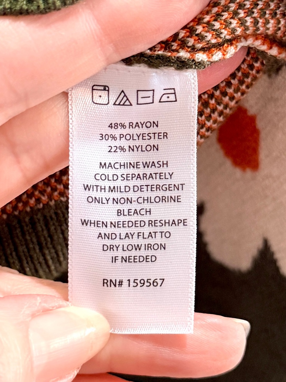 Willow & Wind NWOT Olive Daisy Knit Cardigan Sweater - White & Orange Floral M - Picture 4 of 8